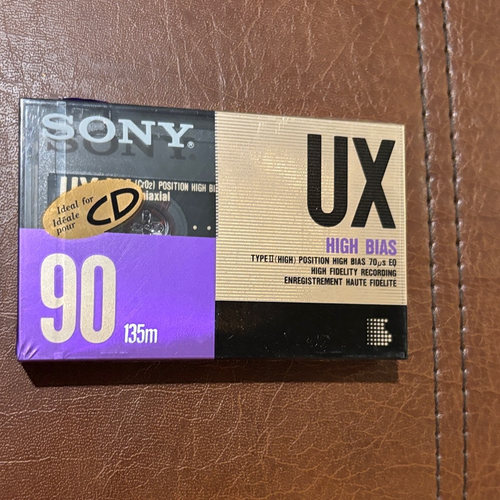 Sony UX High Bias 90 Cassette - Purple and Black